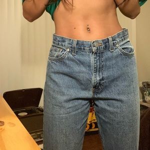low/mid rise vintage jeans